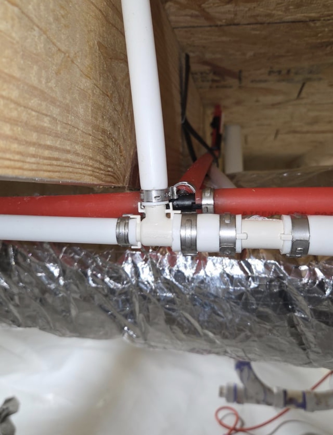 Professional pipe repair with secured fittings
